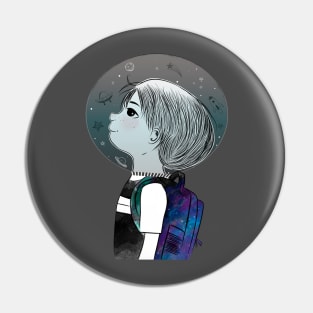 Space Boy Pin