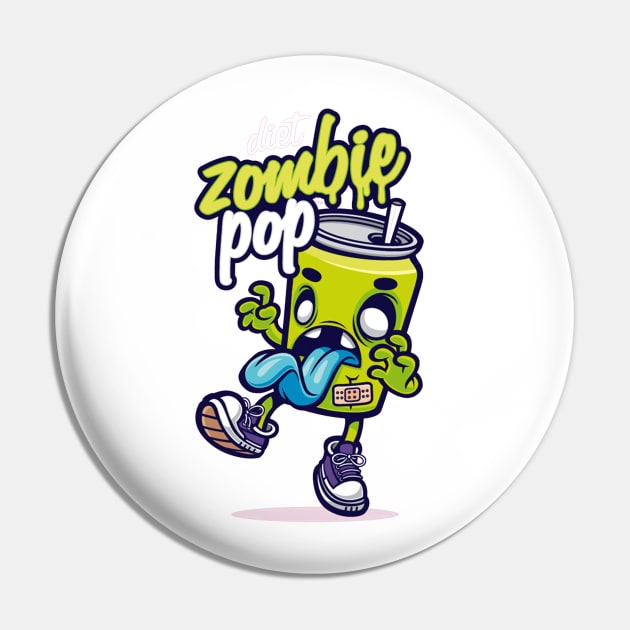 Diet Zombie Pin by WellerChris