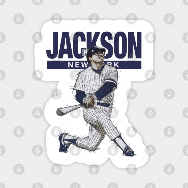 Reggie Jackson New York Mr. October Magnet by danlintonpro