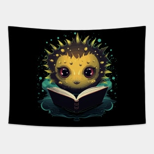 Puffer Fish Reads Book Tapestry