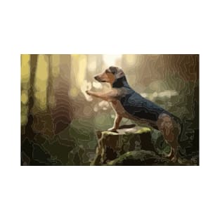 Dachshund Digital Painting T-Shirt