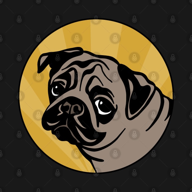 Pug by valentinahramov