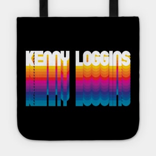 Retro Kenny Proud Personalized Loggins Name Gift Retro Rainbow Style Tote