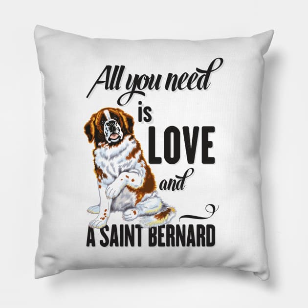 All You Need is Love and a Saint Bernard Pillow by Ben Foumen