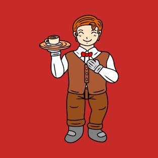 Cute chibi waiter T-Shirt