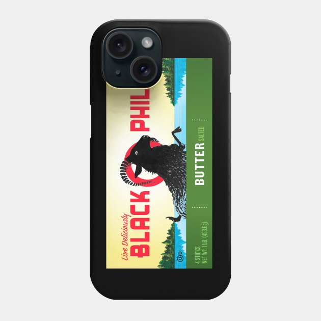 Black Phillip Butter Phone Case by benjaminhbailey