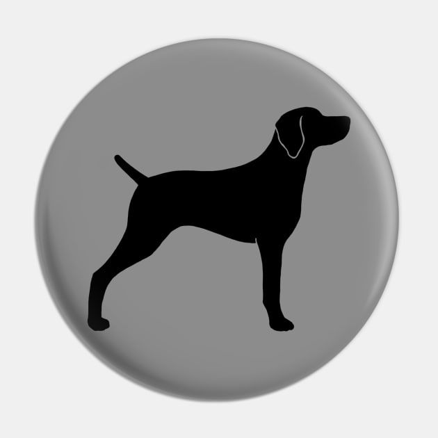 Weimaraner Silhouette Pin by Coffee Squirrel