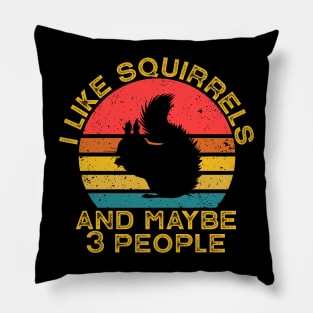 I Like Squirrels And Maybe 3 People Pillow