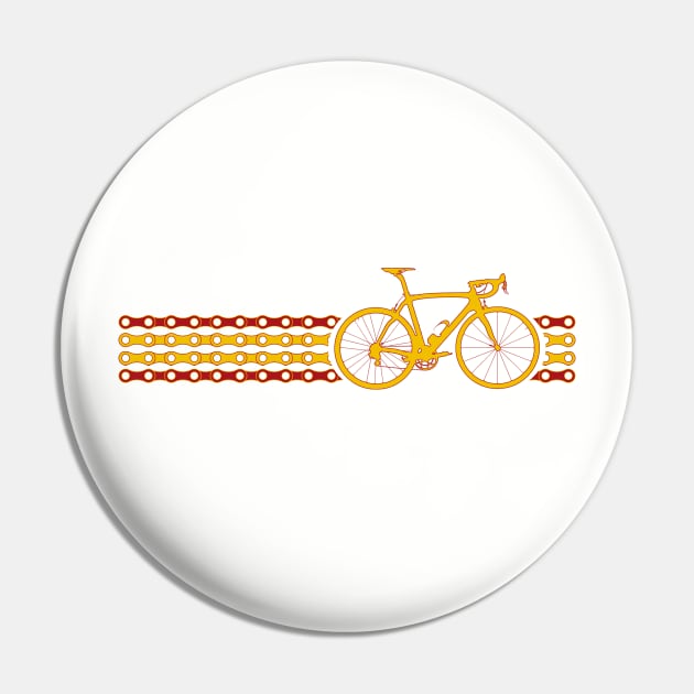 Bike Stripes Spain (Chain) Pin by sher00