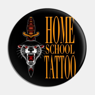 HomeSchoolTattoo Pantherhead and Dagger Pin