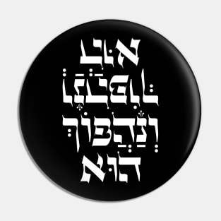 Hebrew 'Venahafoch Hu' Jewish Purim Megillat Esther Quote Pin