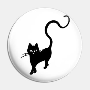 Long Tail Kitty Cat Pin