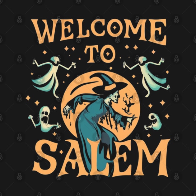 Welcome to Salem Halloween Witch Souvenir by Afternoon Leisure