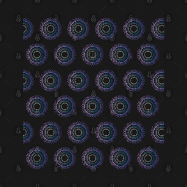 Guilloche Geometrical Pattern with black background by Ahmed1973