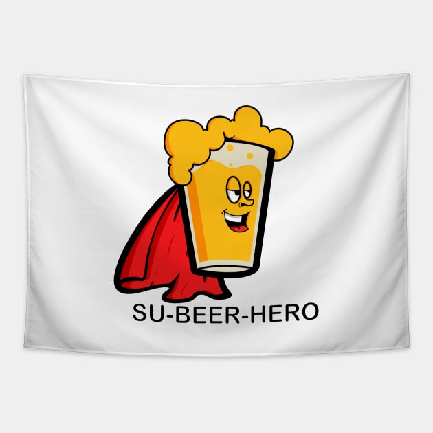 Su-Beer-Hero Tapestry by Art by Nabes