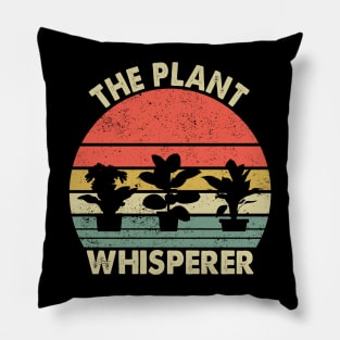 Plant Whisperer Funny Hobby Gardening Pillow