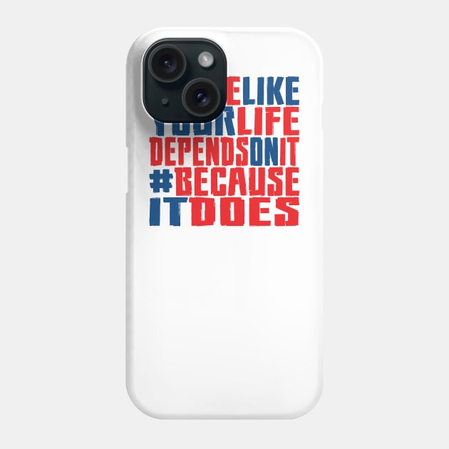 #VOTE4LIFE - Red White & Blue Phone Case by RaygunTeaParty