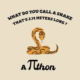 pi day funny python joke - math pi symbol T-Shirt