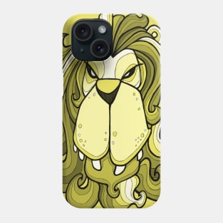 Lion - Meadowlark yellow Phone Case