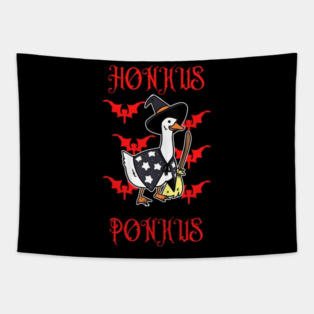 Honkus Ponkus | Honkus Ponkus Duck | Halloween Tapestry by OrionBlue