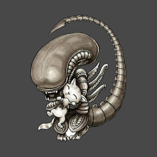 Xenomorph is also a cat lover T-Shirt