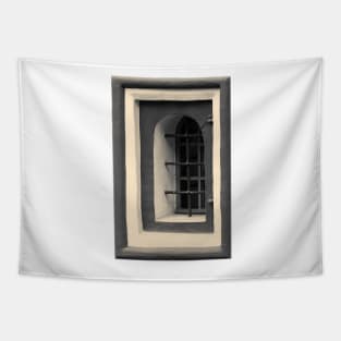 Geometric Old Wall Pattern Tapestry