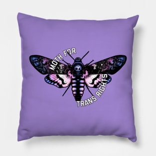 Moth For Trans Rights Pillow