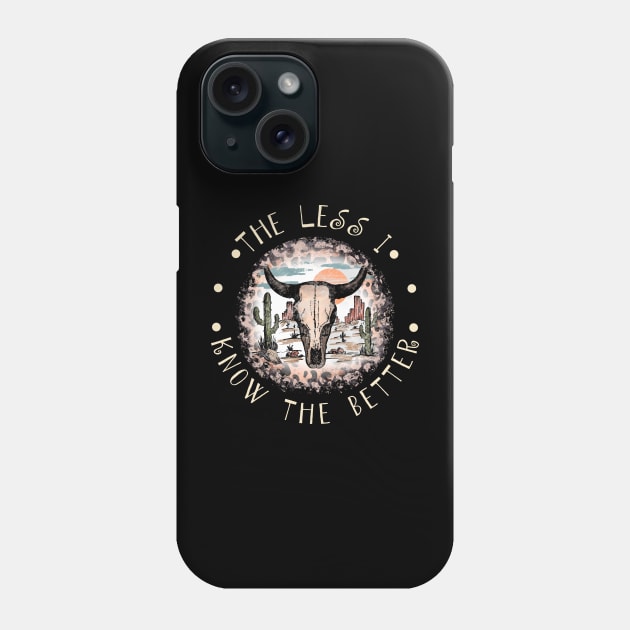 It Feels Like I Only Go Backwards Bull Skull Deserts Phone Case by KatelynnCold Brew