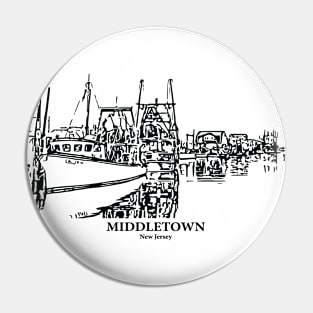 Middletown - New Jersey Pin