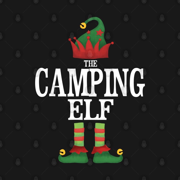 Camping Elf Matching Family Group Christmas Party Pajamas by uglygiftideas
