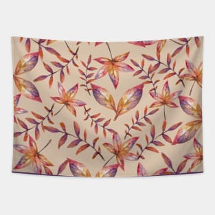 Fall multicolour leaves Tapestry
