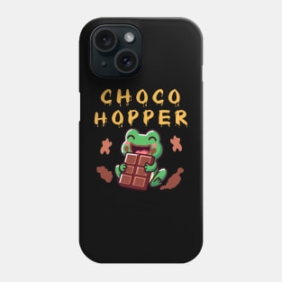 A frog eating chocolate Phone Case