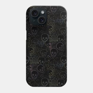 Fanny Halloween Glitter Skulls For Happy Hollyday Phone Case