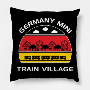 Germany Mini Train Village Pillow