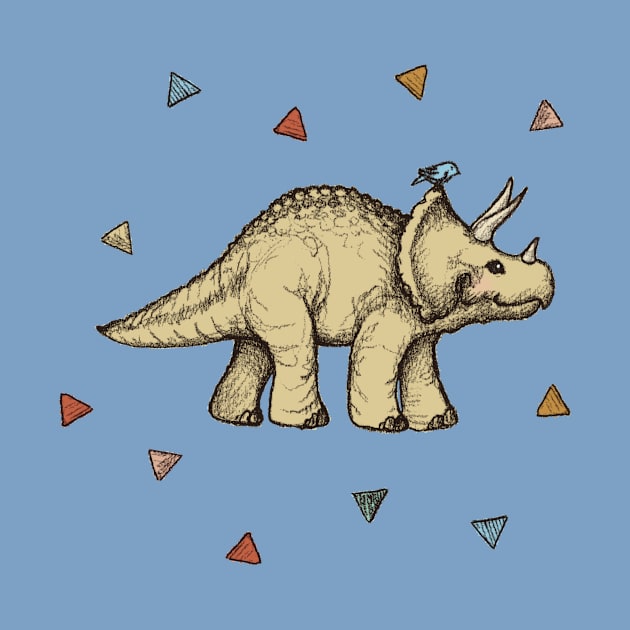 Triceratops & Triangles by micklyn