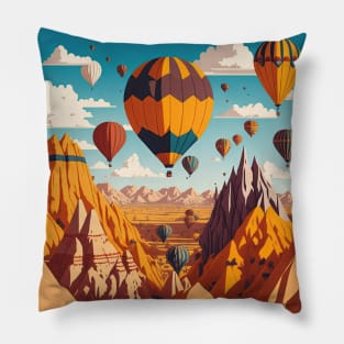 The Cappadocia Hot Air Balloons Pillow