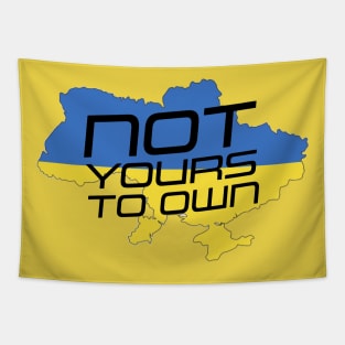 Fasbytes Pray For Ukraine Not Yours To Own Yello Tapestry