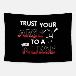 Funny Nurse Slogan Trust The Nurse Meme Gift For Nurses Tapestry