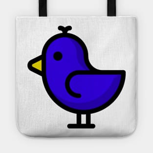 Little Big Bird Birdie Blue Tote