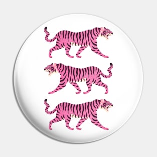 Fierce: Night Race Pink Tiger Edition Pin