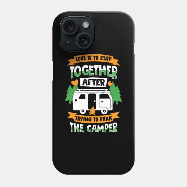 RV Camping Couple Camper Wedding Anniversary Gift Phone Case by Dolde08