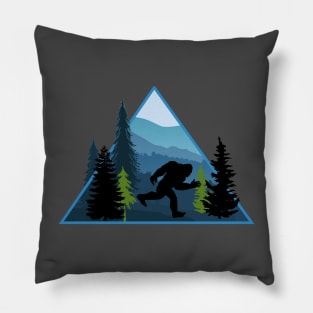 Bigfoot in Woods Pillow