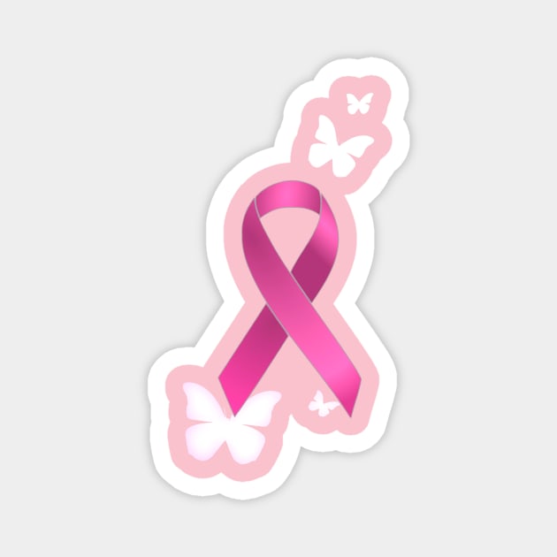 Pink Ribbon Magnet by AlondraHanley