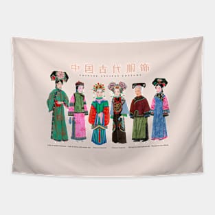 Painting of Ancient Chinese Lady Costume Tapestry