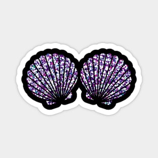 Mermaid Shell Bra Costume Shirt Magnet