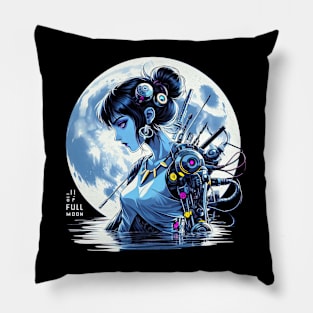 Cyberpunk girl Pillow