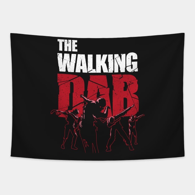 Dabbing Walking Dab Zombie T-shirt Tapestry by vo_maria