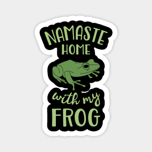 Namaste Home with my frog Magnet