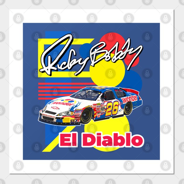 Ricky Bobby Car Ricky Bobby El Diablo Shake And Bake Talladega Nights Affiche Et Impression D Art Teepublic Fr