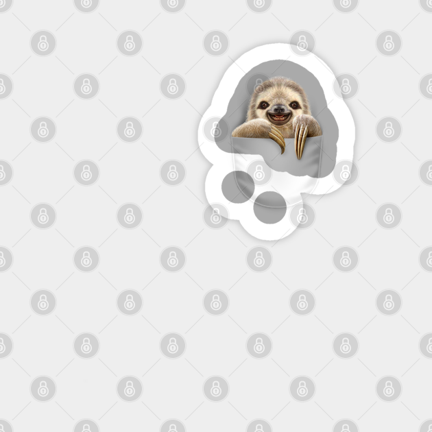 POCKET SLOTH - Humor - Sticker